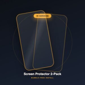 Tempered Glass Screen Protector 2-Pack — Bubble-Free Install